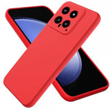 Xiaomi 14 Deksel med Stropp Silikon Rød