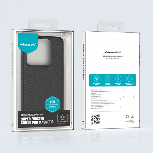 Nillkin Xiaomi 14 Deksel Super Frosted Shield Pro MagSafe Svart