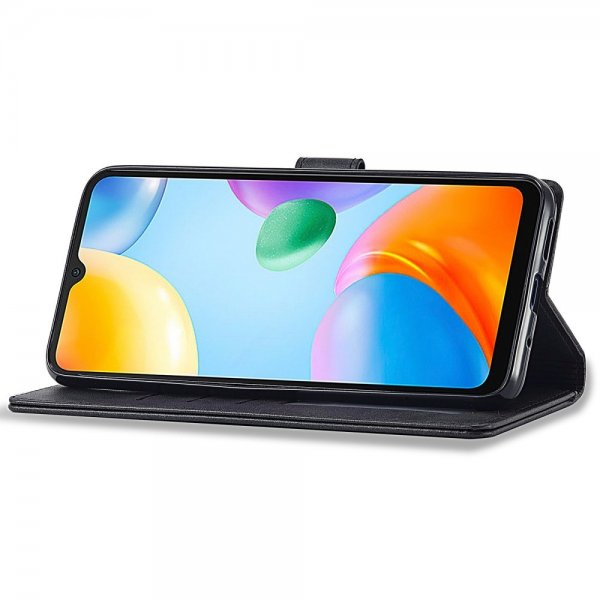 Lc.Imeeke Xiaomi Redmi 10C Etui med Kortlomme stativfunksjon Svart