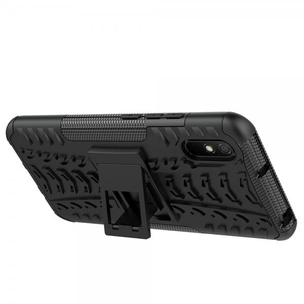 Xiaomi Redmi 9A Deksel Dekkmønster Stativfunksjon Svart