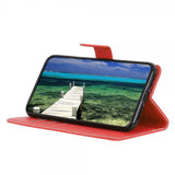Xiaomi Redmi Note 13 4G Etui Litchi Rød