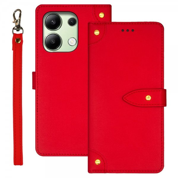 Xiaomi Redmi Note 13 4G Etui med Stropp Rød
