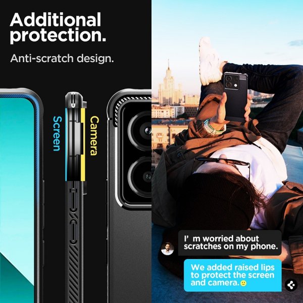 Spigen Xiaomi Redmi Note 13 Pro 5G Deksel Rugged Armor Matte Black