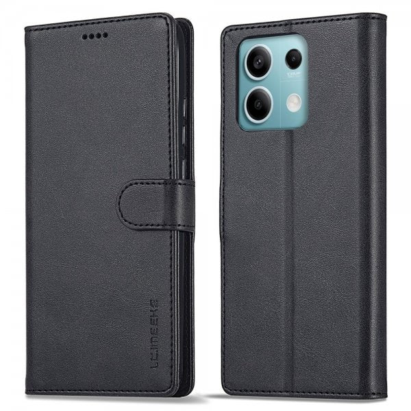 Lc.Imeeke Xiaomi Redmi Note 13 Pro 5G Etui med Kortlomme stativfunksjon Svart