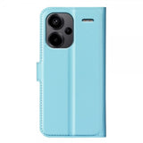 Xiaomi Redmi Note 13 Pro Plus 5G Etui Litchi Blå