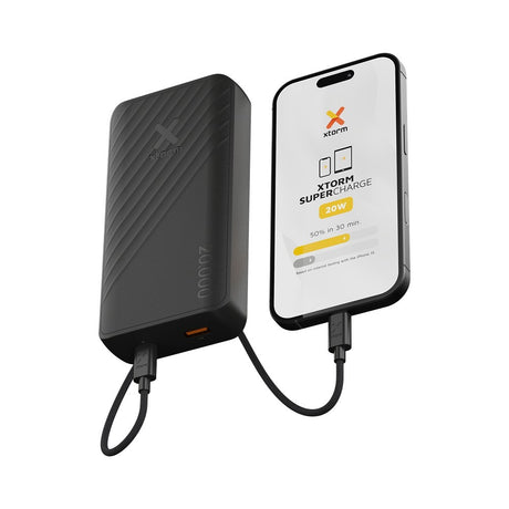 Xtorm Powerbank Go2 20 000 mAh 20W Svart