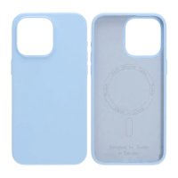 iPhone 15 Pro Max Deksel Silikon MagSafe Blå