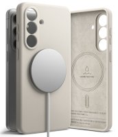 Samsung Galaxy S26 Plus Deksel Silicone Magnetic Beige