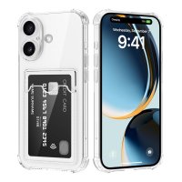 iPhone 17 Deksel Kortholder Transparent