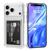 iPhone 17 Pro Max Deksel Kortholder Transparent