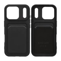 iPhone 17 Pro Deksel Kortholder Svart