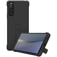 Original Xperia 10 V Deksel Style Cover with Stand Svart