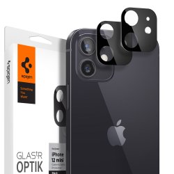 iPhone 12 Mini Linsebeskyttelse Glas.tR Optik 2-pakning Svart