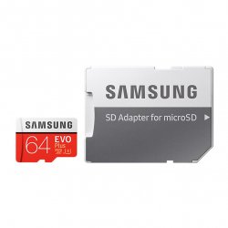 Original EVO Plus microSD Minnekort 64 GB med SD-Adapter