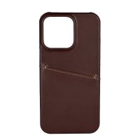 iPhone 13 Pro Deksel Backcover with Card Slot Brun