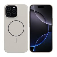 iPhone 16 Pro Max Deksel TPU MagSafe Glatt Hvit