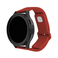 Samsung Galaxy Watch 20mm Armbånd Silicone Sporty Strap Rød