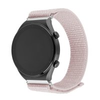 Samsung Galaxy Watch 22mm Armbånd Nylon Sporty Strap Rosa