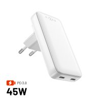 Reise Lader Slim Traveller 2xUSB-C 45W