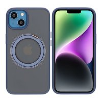 iPhone 13/iPhone 14 Deksel Roterbart Stativ Blå
