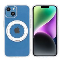 iPhone 13/iPhone 14 Deksel Roterbart Stativ Transparent
