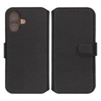 iPhone 17 Etui Ekte Skinn Svart