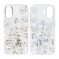 iPhone 16 Deksel Mønster MagSafe Blomster