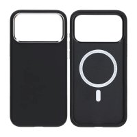 iPhone 17 Pro Deksel Kunstlæder MagSafe Svart