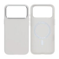 iPhone 17 Pro Deksel Kunstlæder MagSafe Hvit