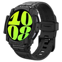 Samsung Galaxy Watch 7 44mm Armbånd og Deksel Rugged Armor Pro Matte Black