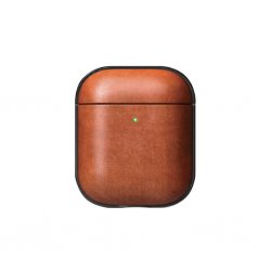 AirPods (1/2) Deksel Ekte Skinn Tan