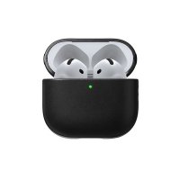 AirPods 4 Deksel Modern Leather Case Svart