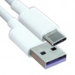 AP71 / HL-1289 Quick Charger Kabel USB till USB Type-C 1m Hvit