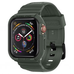 Apple Watch 40/41mm Deksel Armbånd Rugged Armor Pro Military Green