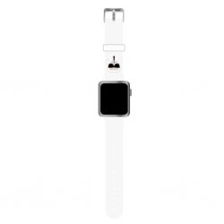 Apple Watch 42/44/45mm/Apple Watch Ultra Armbånd Iconic Karl Hvit