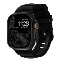 Apple Watch 44/45/46mm/Ultra 49mm Armbånd Rocky Point Svart Carbon Black