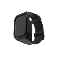 Apple Watch 45mm (Series 7/8) Armbånd Scout Plus Svart
