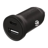 Mobillader til bil 35W Double USB-C/USB-A GaN Svart