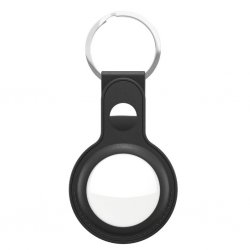 AirTag Holder Leather 2-pack Black
