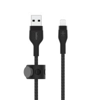 BOOST CHARGE USB-A to LTG_Braided Silicon 1m Black