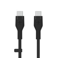 BOOST CHARGE USB-C to USB-C 2.0 Silicon 2M Svart