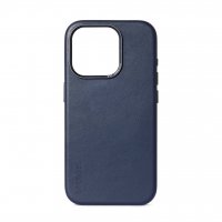 iPhone 15 Pro Deksel Leather Backcover True Navy