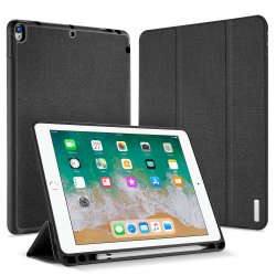 Domo Series Etui till iPad Air 2019 / iPad Pro 10.5 Stoff TPU Tri-Fold Svart