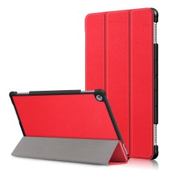 Huawei MediaPad M5 Lite 10 Etui Brettbart Smart Rød