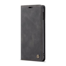 Samsung Galaxy S10E Plånboksetui Retro Flip Stativfunksjon PU-skinn Svart