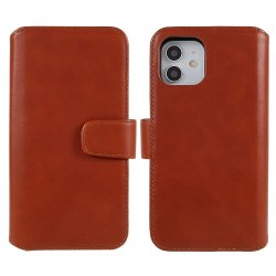 iPhone 12/iPhone 12 Pro Etui MagLeather Maple Brown