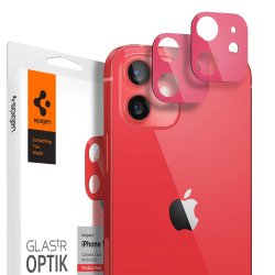 iPhone 12 Mini Linsebeskyttelse Glas.tR Optik 2-pakning Rød