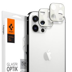 iPhone 12 Pro Linsebeskyttelse Glas.tR Optik 2-pakning Sølv