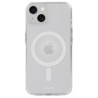 iPhone 13/14/15 Deksel MagSafe Case Hvit Transparent