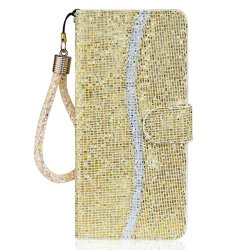 iPhone 13 Pro Etui Glitter Stripe Gull